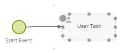 Which connection point you choose at the ending object does not affect the process logic. Ending a sequence flow at another object