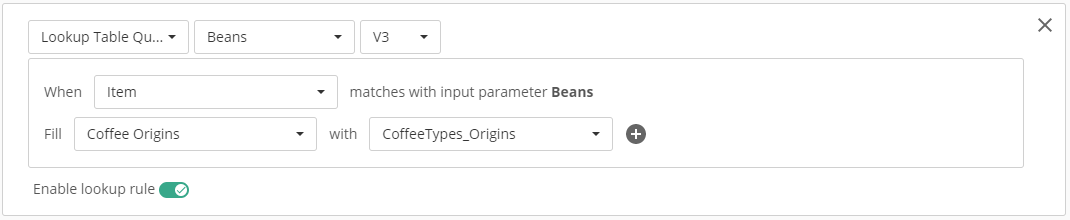 Lookup rule using a business entity query