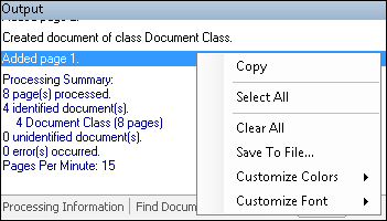 Export Output Pane Contents Export Output Pane Contents