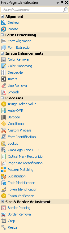 In the Tasks Pane, select the name of the process. Tasks Pane