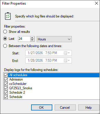 Filter Properties